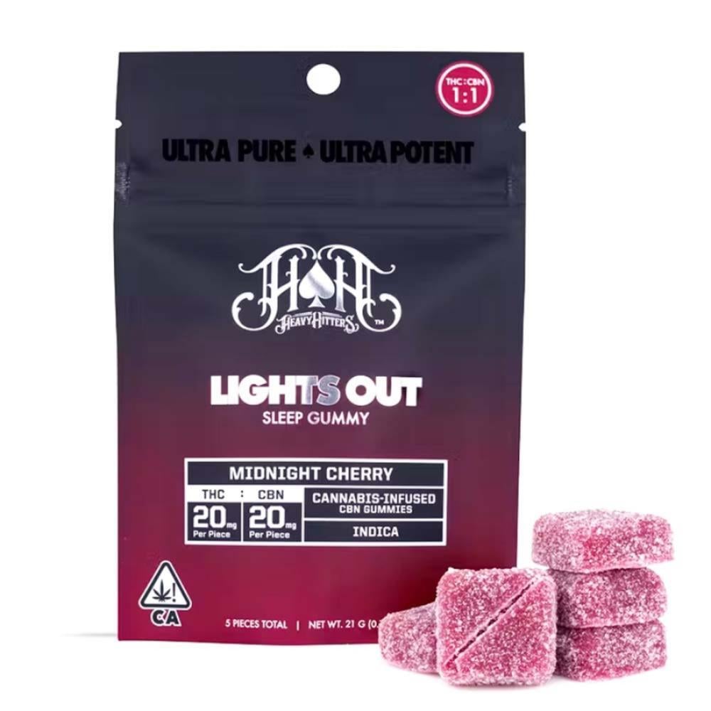 Lights Out - Midnight Cherry [5pk] (100mg THC/100mg CBN)