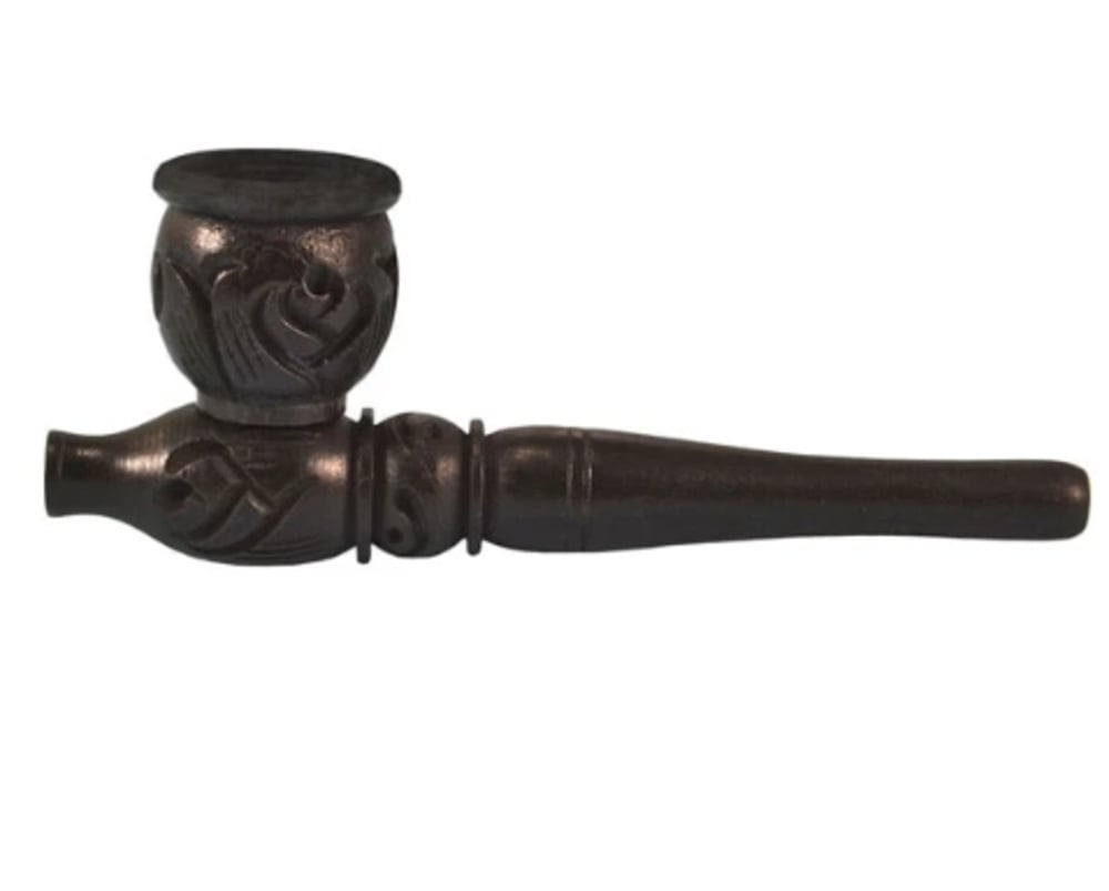Humble Carved Wood Steamroller Pipe 4