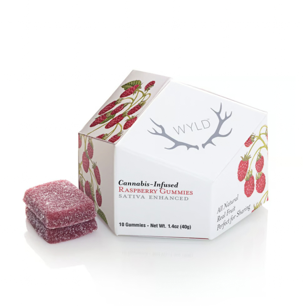 Raspberry Sativa Enhanced Gummies | 100mg