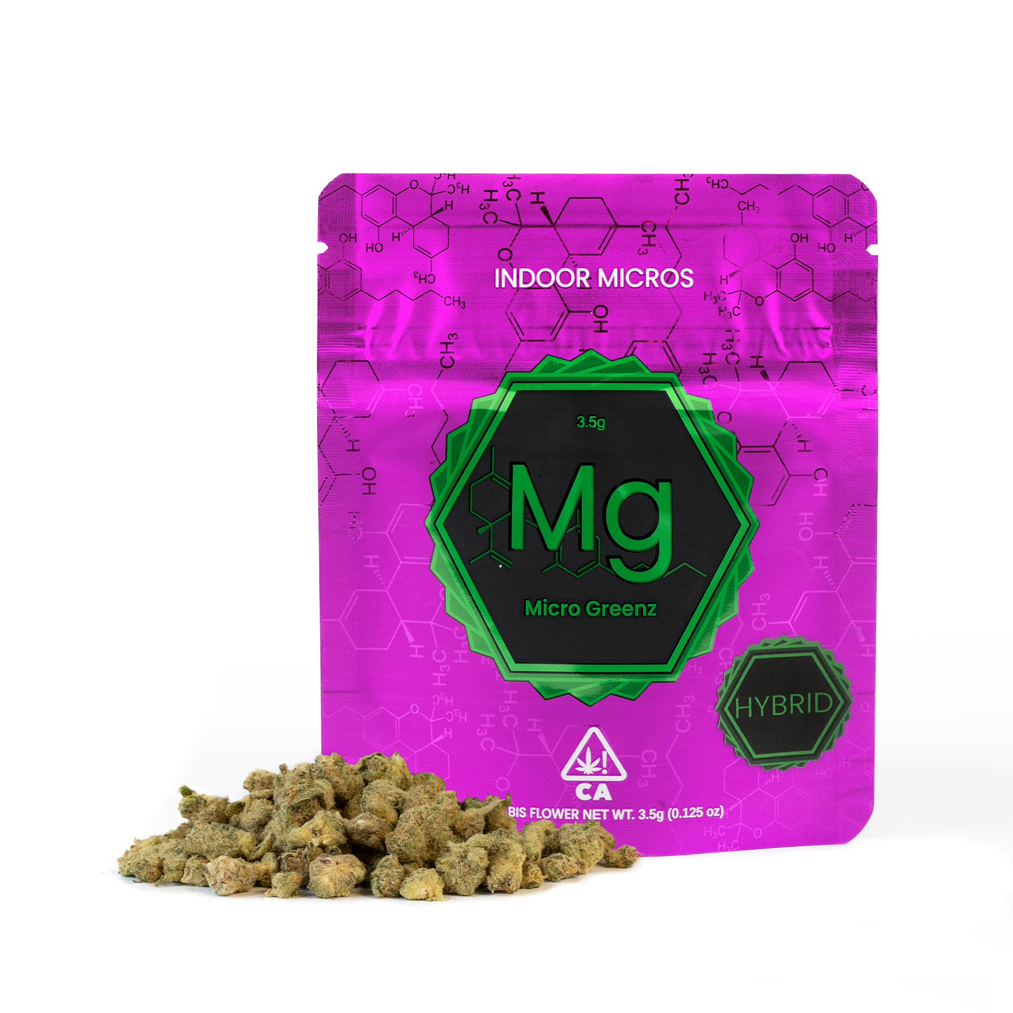 Micro Greenz | Indoor Flower | 3.5g | H | Purple Cream x Jealousy