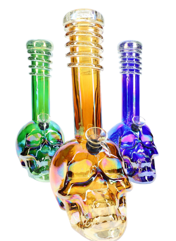Metallic Skull Bong Metallic Skull Bong