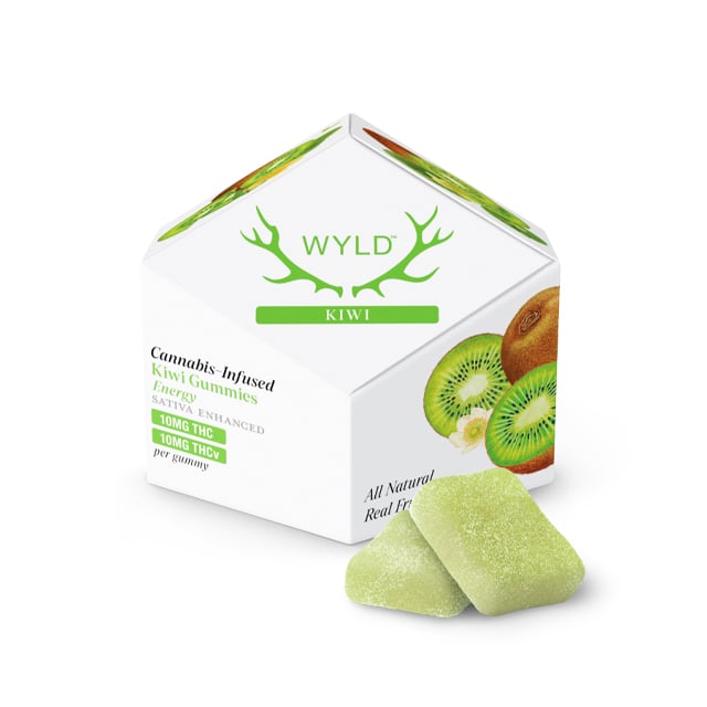Kiwi 1:1 THCv + Sativa Enhanced Gummies | 100mg THC:100mg THCv
