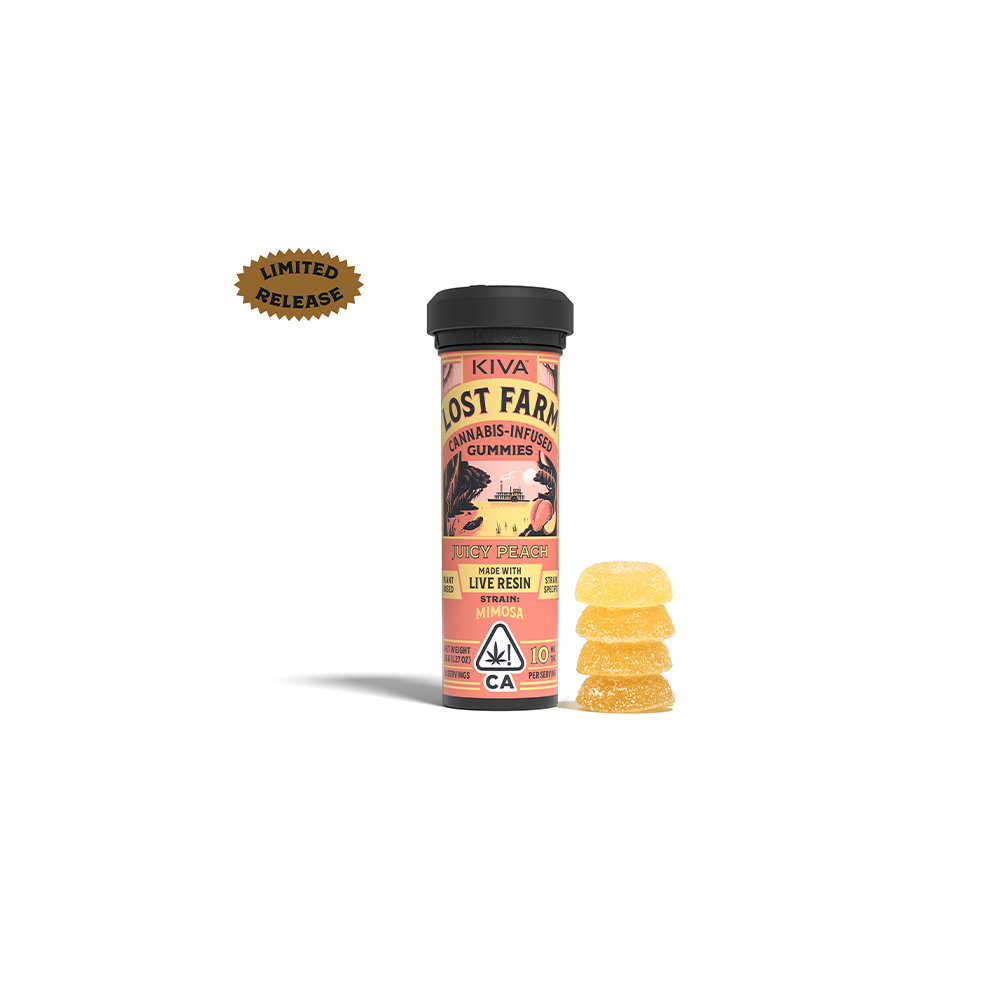 Shop Juicy Peach x Mimosa Live Resin Infused Gummies 10 Count