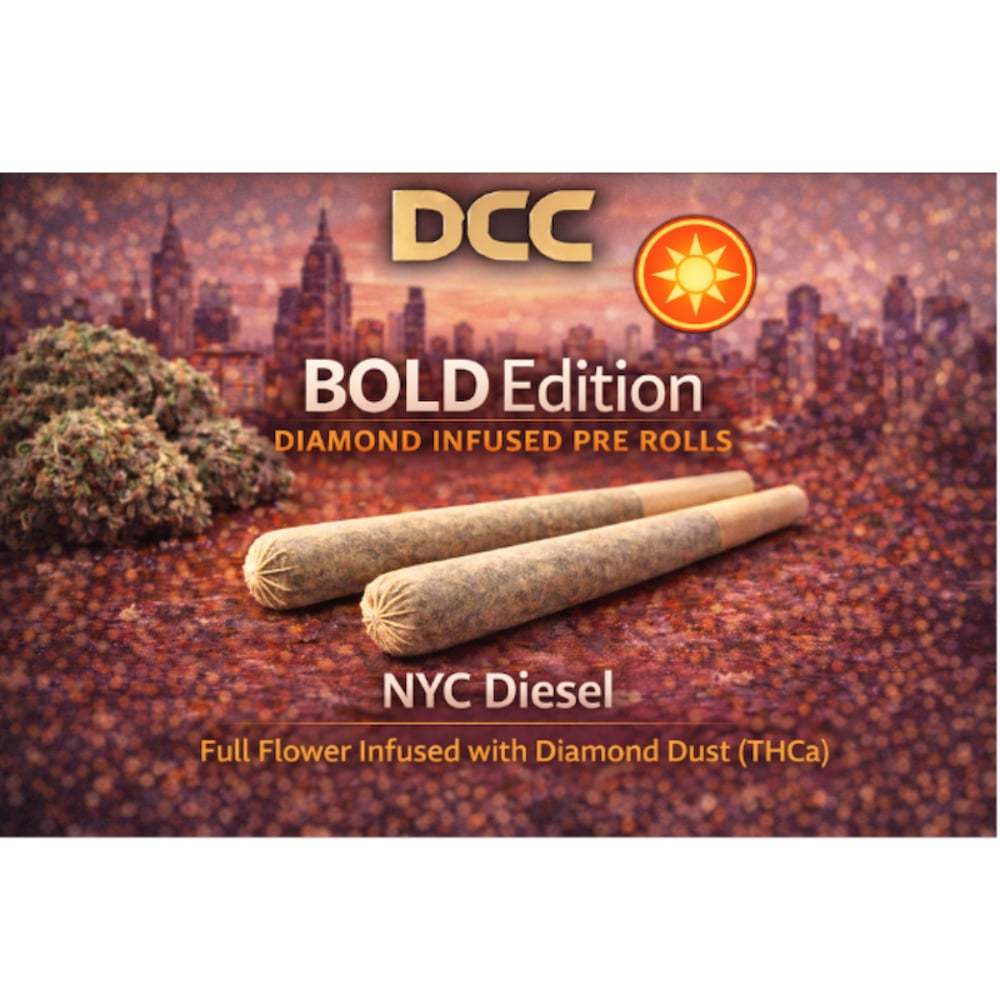 DCC - NYC Diesel Diamond Infused Pre-Roll 0.5g 2pk (1g) DCC - NYC Diesel Diamond Infused Pre-Roll 0.5g 2pk (1g)