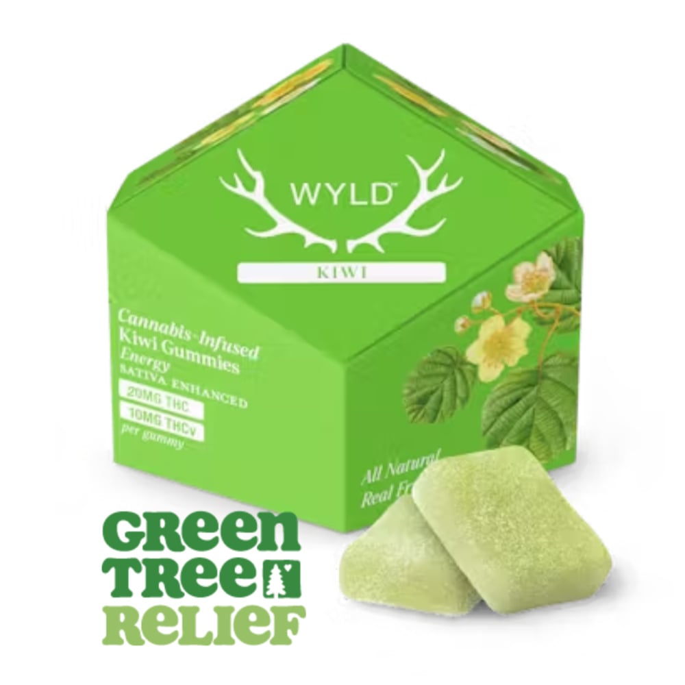 *HIGH DOSE* Kiwi 2:1 THCv + Sativa Enhanced Gummies | 200mg THC:100mg THCv