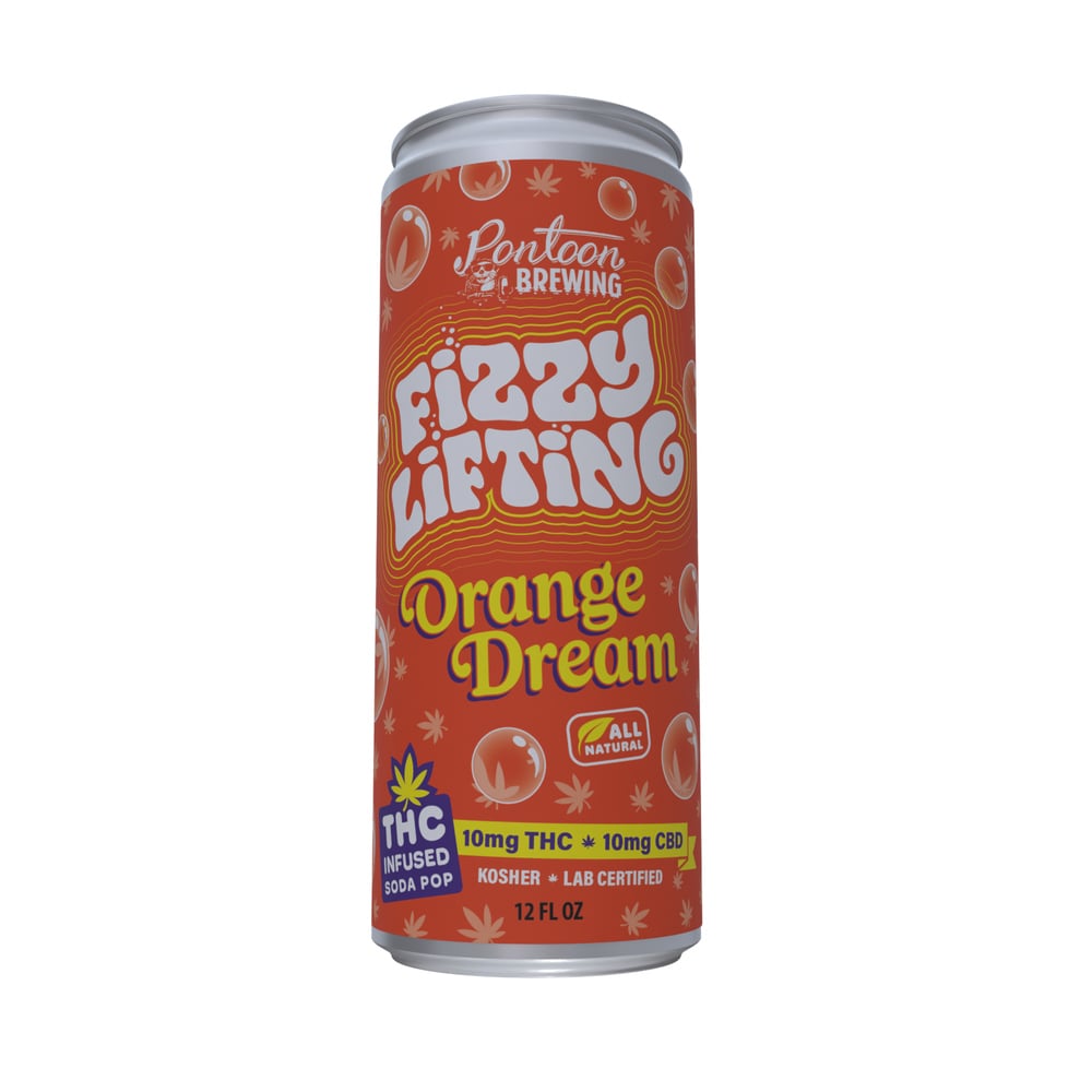 Fizzy Lifting - Hemp Derived - Orange Dream 10mg THC 10mg CBD