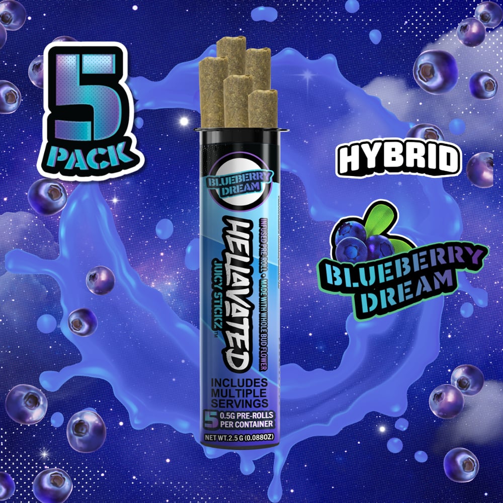 Shop Hellavated - Variety Juicy Stickz Infused Pre-Roll 5pk (2.5g