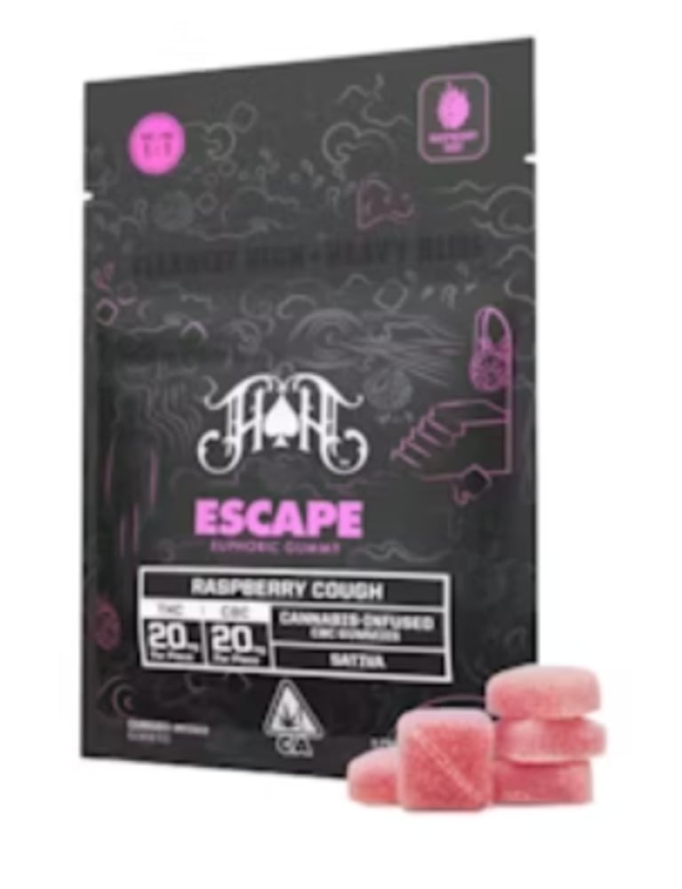 Raspberry Cough | Sativa - Escape RCS CBC Euphoric Gummy