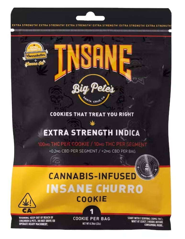 Insane Churro - Indica [10pk] (100mg)