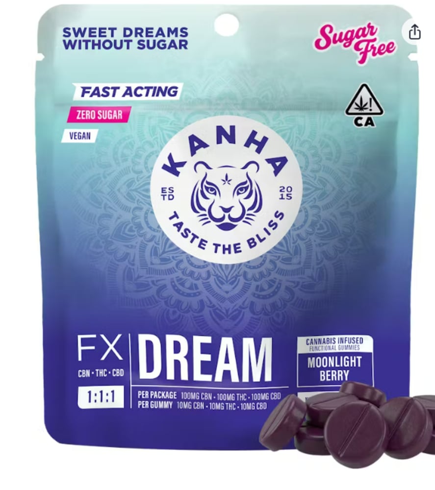 1:1:1 Moonlight Berry DREAM [10pk] (100mg CBD/100mg THC/100mg CBN)