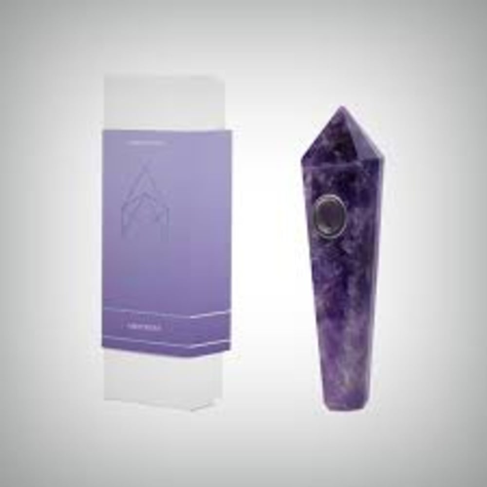 Gemstone Pipe - Amethyst