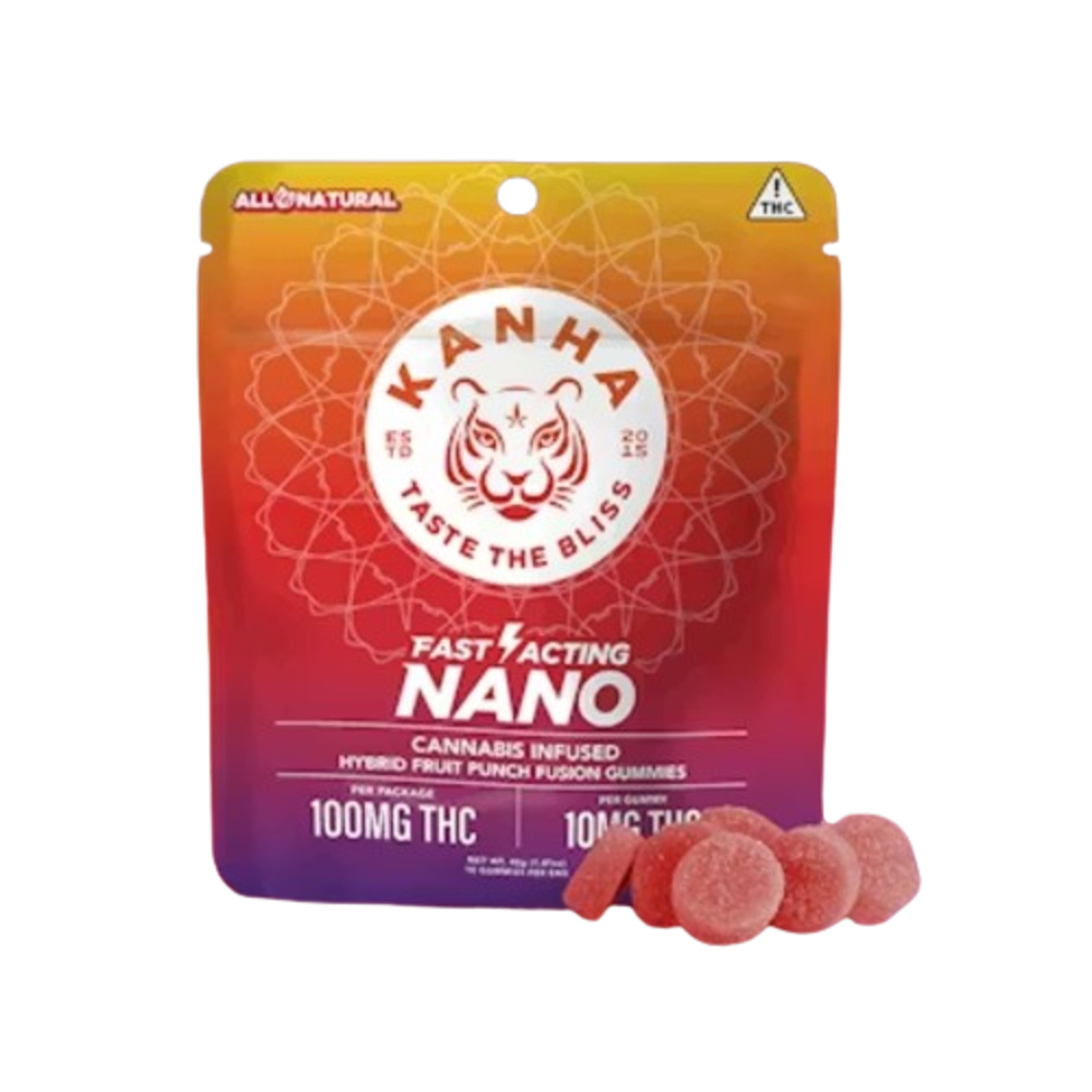 KANHA | NANO | Fruit Punch Fusion | Hybrid | 100mg THC | 10-pack