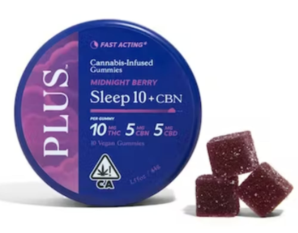 Midnight Berry Sleep 10:5:5 Gummies [Solventless Rosin] [10pk] (100mg THC/50mg CBN/50mg CBD)