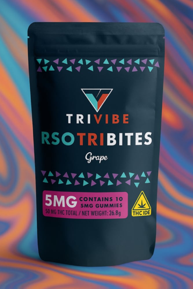 TriBites Grape RSO Gummies [10pk] (50mgTHC)