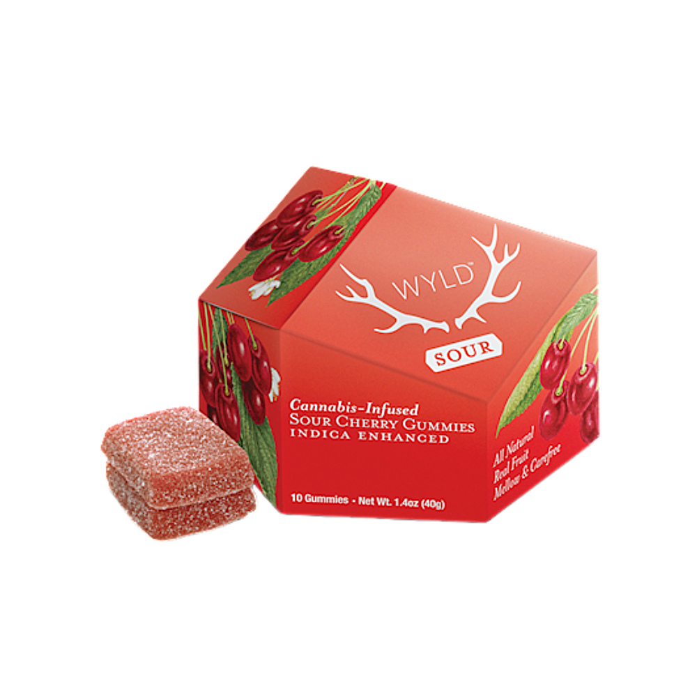Sour Cherry Indica Enhanced Gummies | 100mg