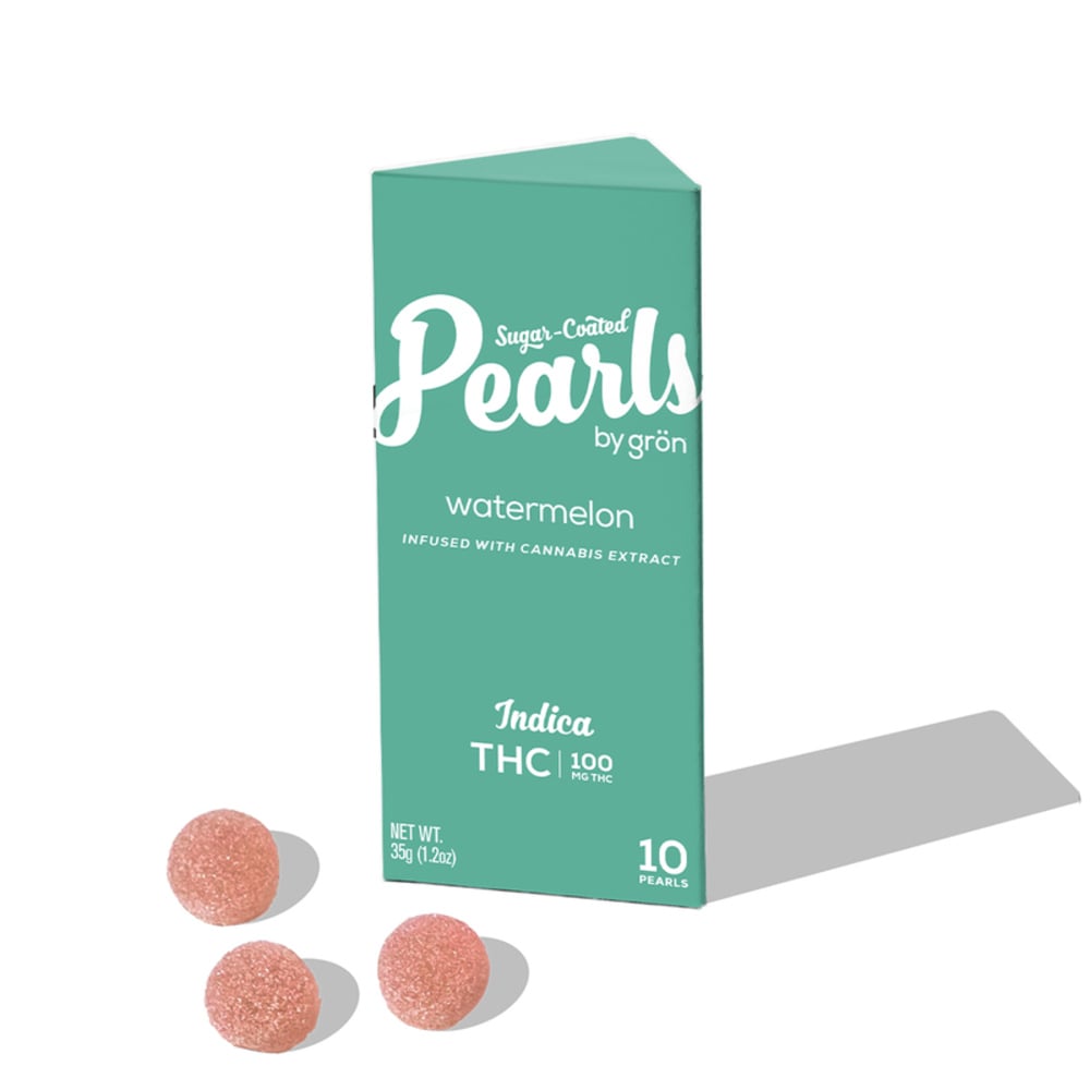 THC Watermelon Pearls - Indica (100mg) THC Watermelon Pearls - Indica (100mg)