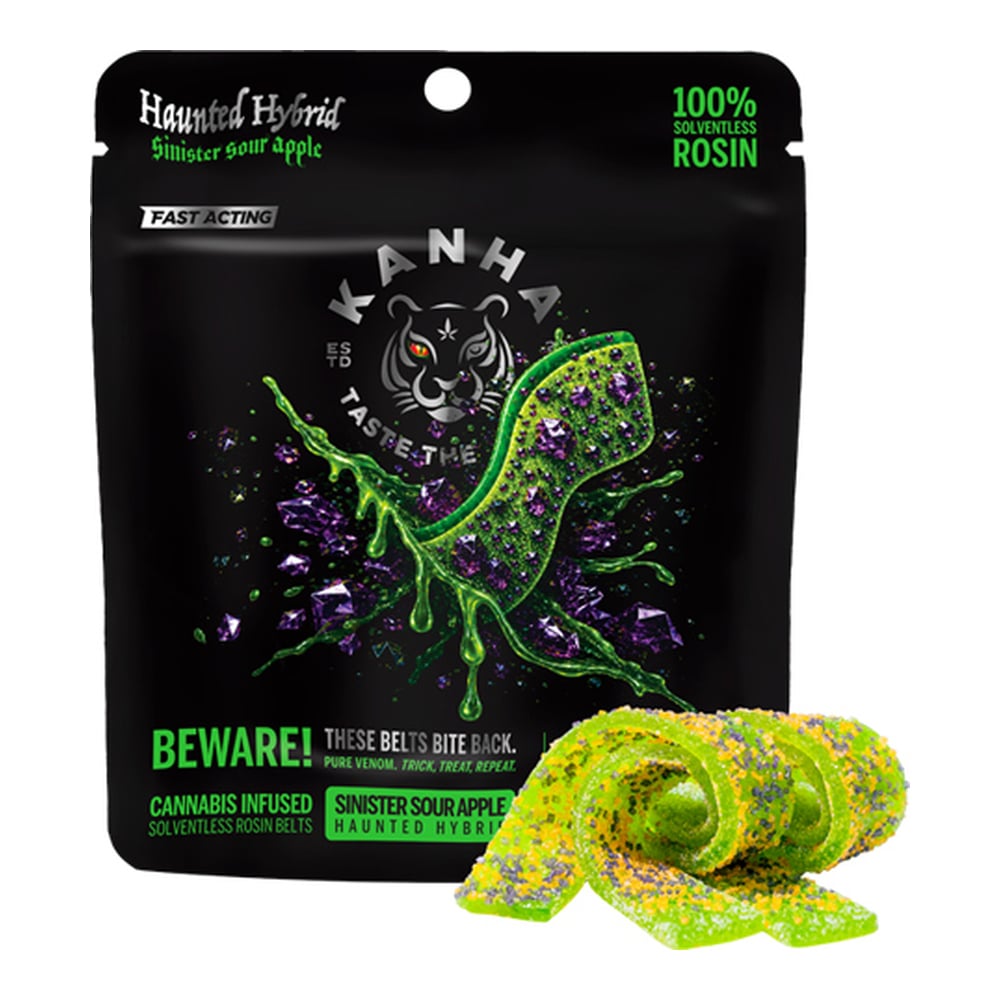 Sinister Sour Apple Crunchy Belts - Hybrid [4pk] (100mg)