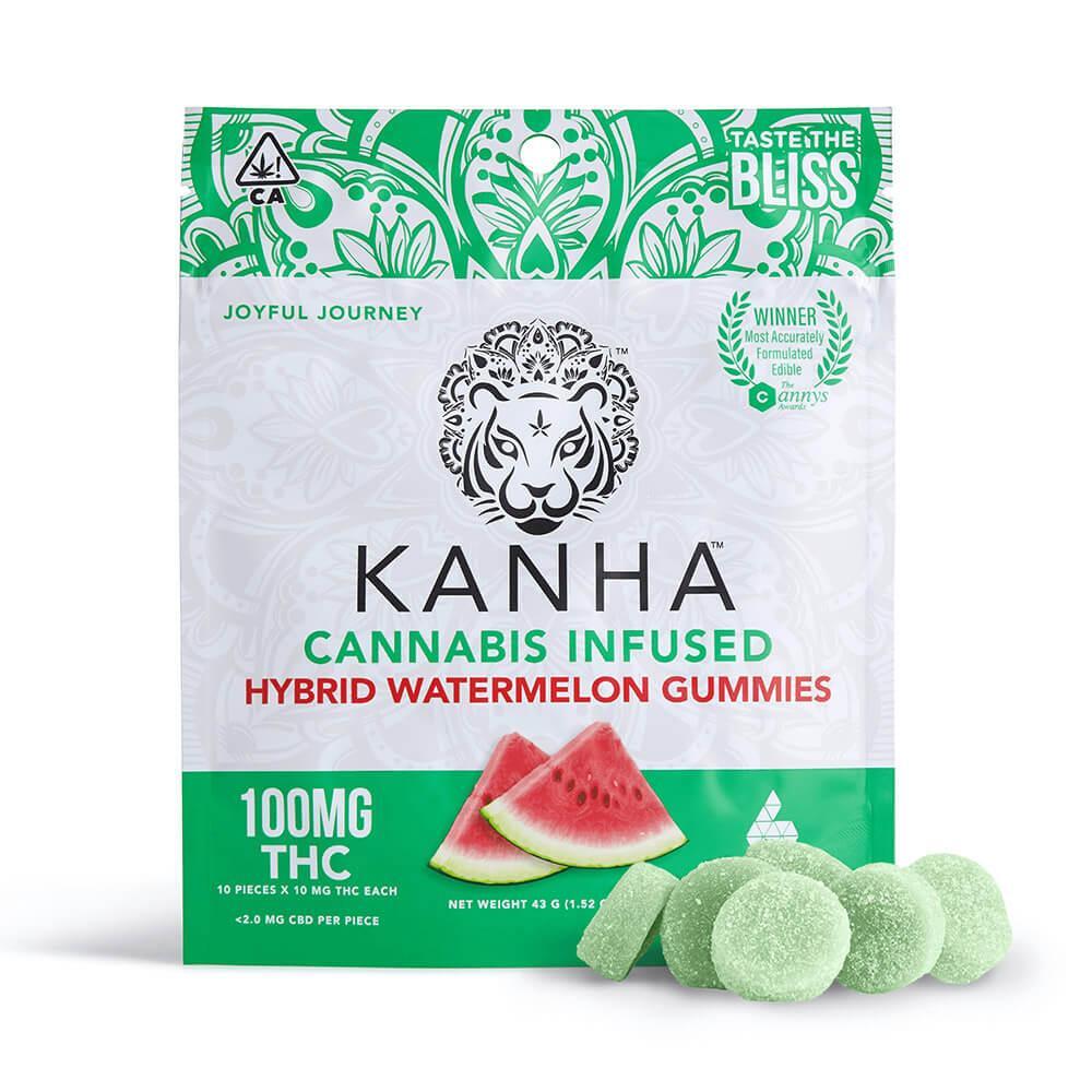 KANHA | Watermelon | Hybrid | 100mg THC | 10-pack
