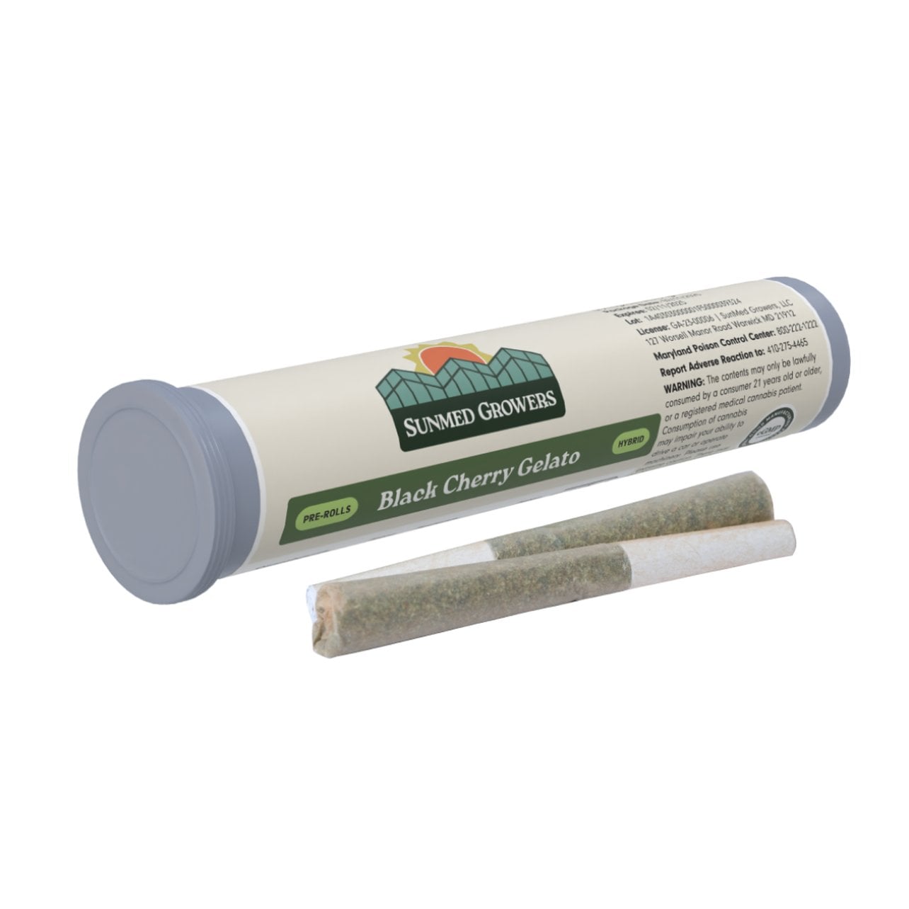 Black Cherry Gelato  Pre-Roll 0.5g 2-Pack