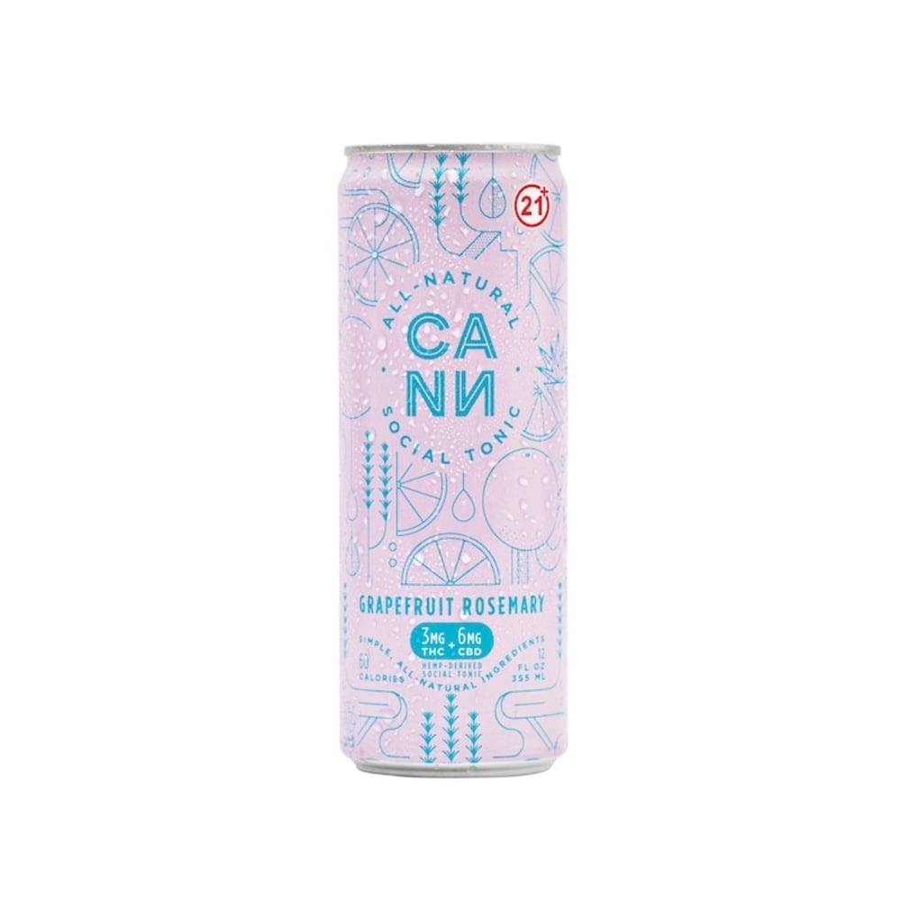 Cann - Hemp Derived Grapefruit Rosemary 12oz (3mg THC 6mg CBD)