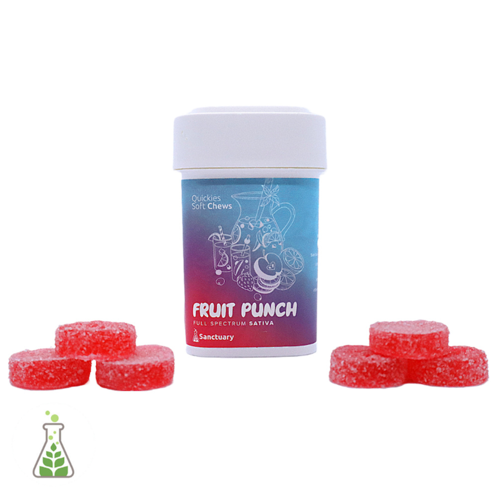 Quickies - Fast Acting Full Spectrum Fruit Punch Sativa Gummies (100mg 20pk) Quickies - Fast Acting Full Spectrum Fruit Punch Sativa Gummies (100mg 20pk)