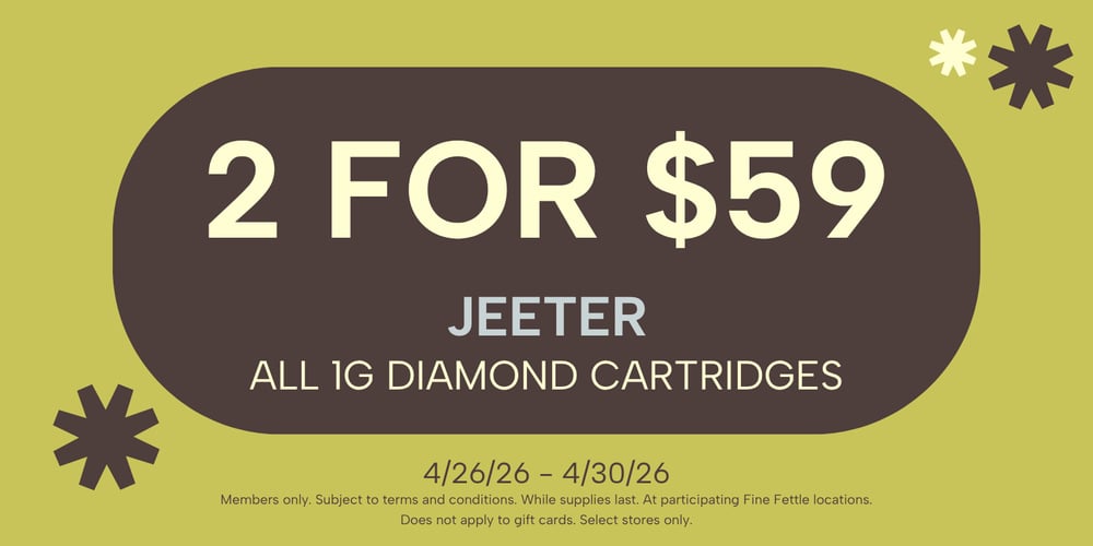 Jeeter 1g Diamond Cartridges | 2+ for $29.50 each special