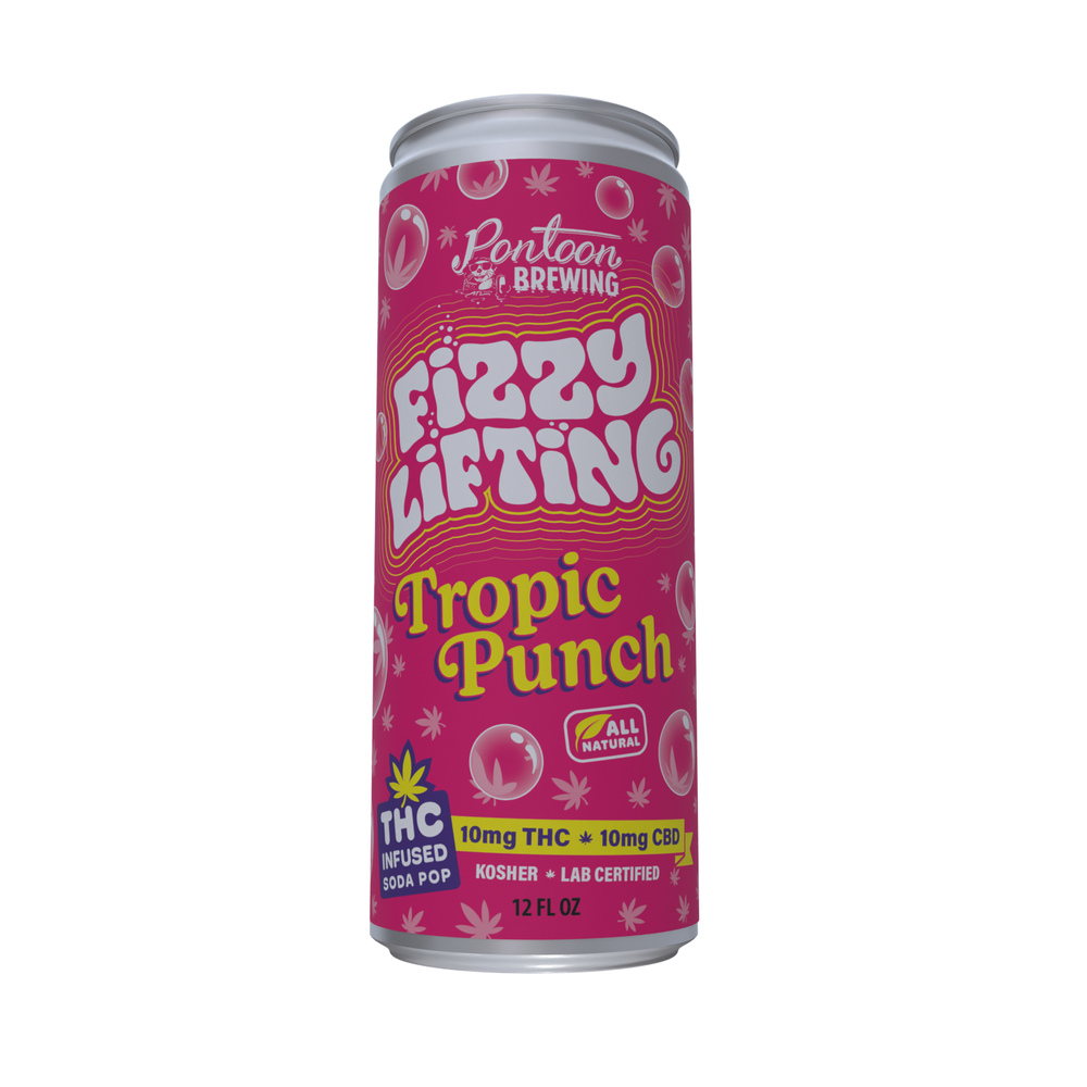 Fizzy Lifting - Hemp Derived - Tropic Punch 10mg THC 10mg CBD