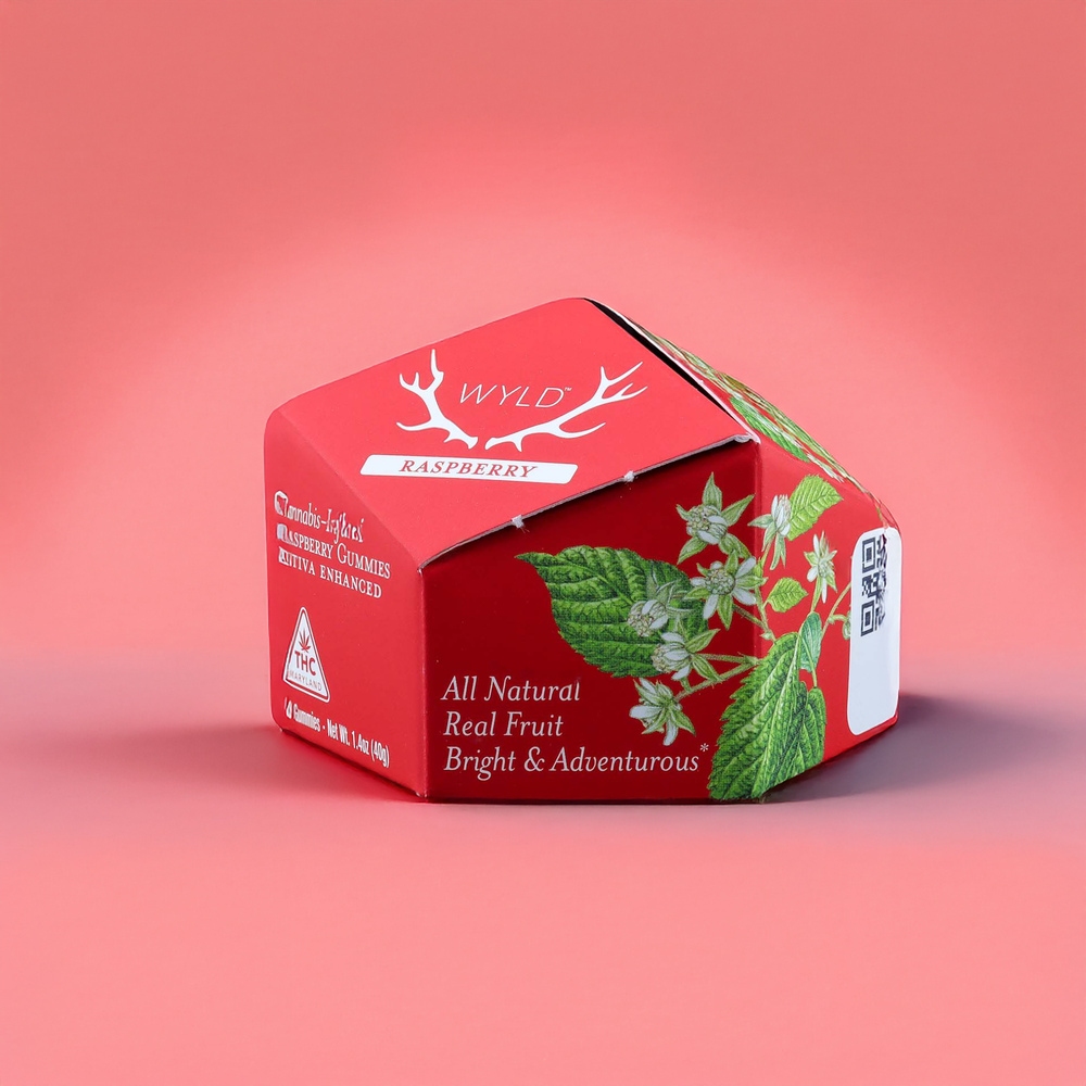 Raspberry Sativa Enhanced Gummies | 100mg