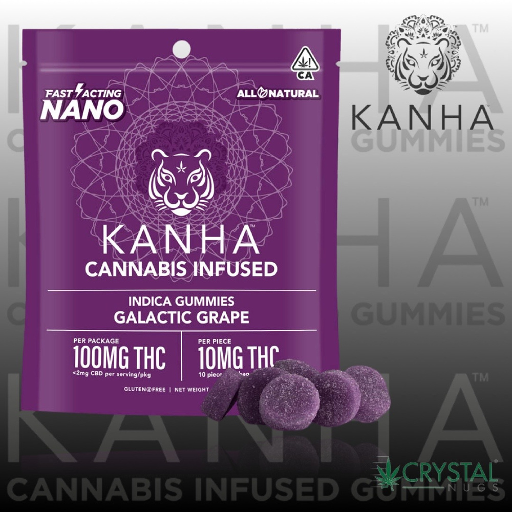 Shop Galactic Grape - Indica [10pk] (100mg) | Crystal Nugs