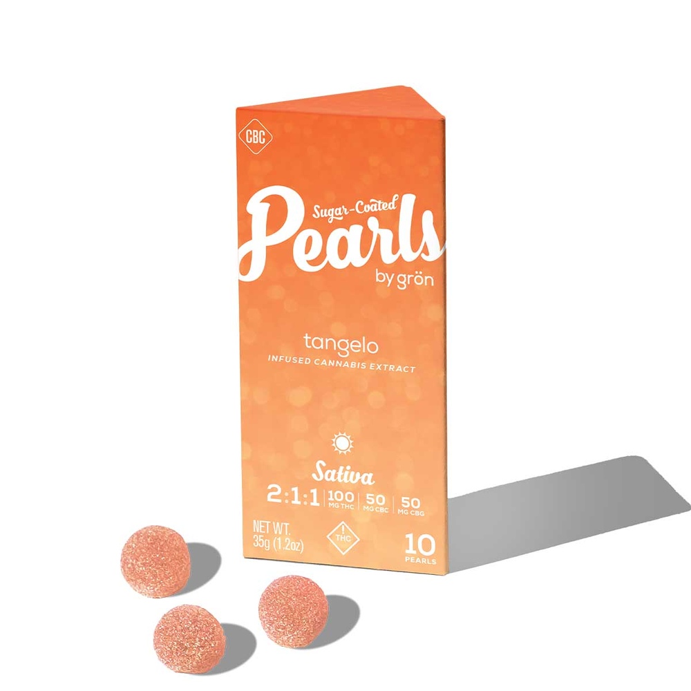 GRON - TANGELO PEARLS 2:1:1 THC / CBC / CBG - GUMMIES - [100MG THC / 50MG CBC / 50MG CBG] - 10PK - SATIVA