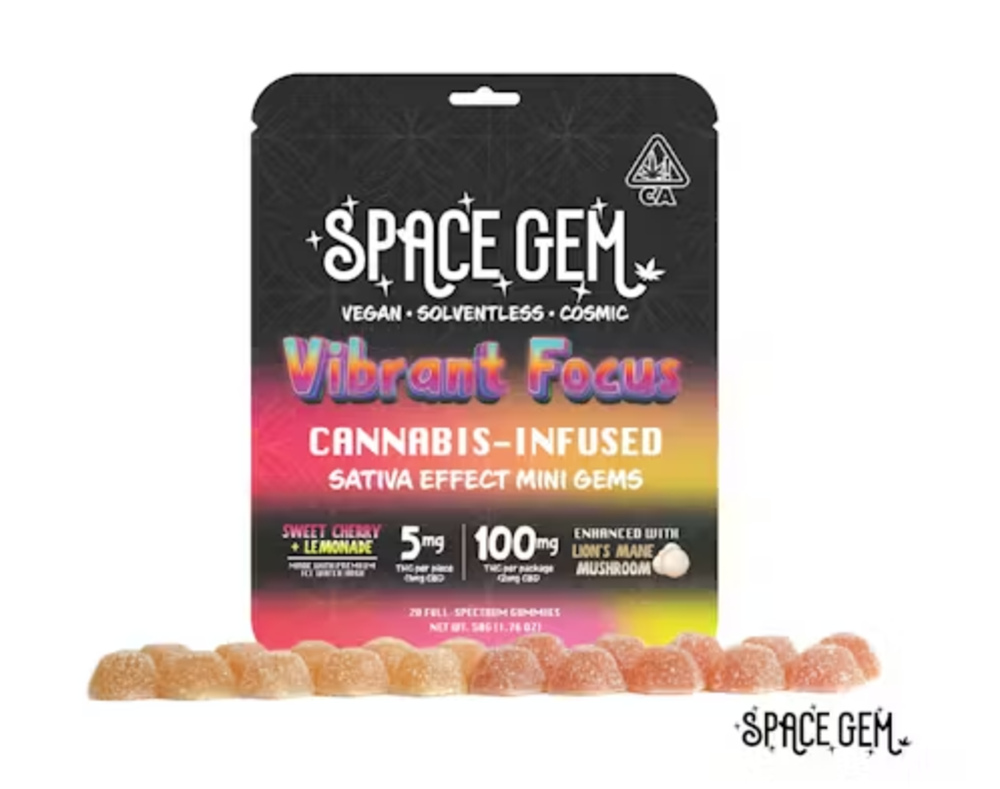 Mini Gems - Vibrant Focus - Sativa - Sweet Cherry Lemonade - 20pk 100mg
