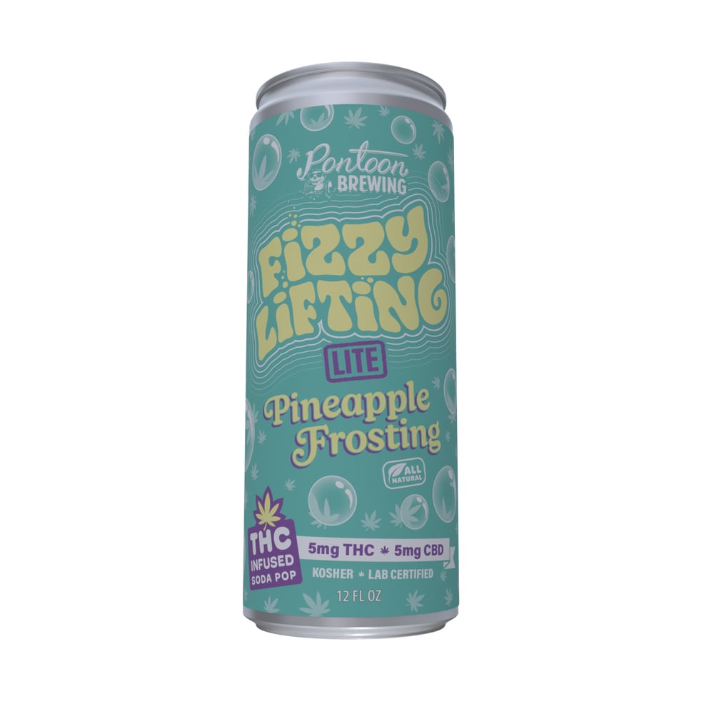 Fizzy Lifting - Hemp Derived - Pineapple Frosting 5mg THC 5mg CBD