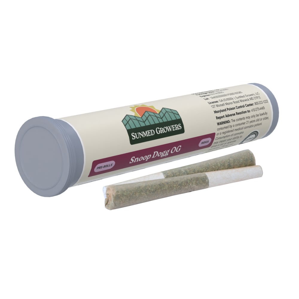 SDG OG Pre-Roll 0.5g 2-Pack SDG OG Pre-Roll 0.5g 2-Pack