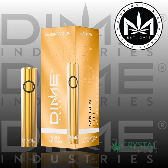 Shop 5th Generation Mini Battery - Gold | Crystal Nugs Dispensary  Sacramento, CA