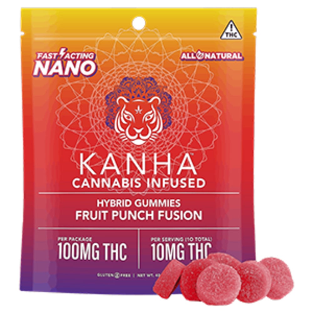 Kanha - NANO Hybrid Fruit Punch Fusion (100mg 10pk)