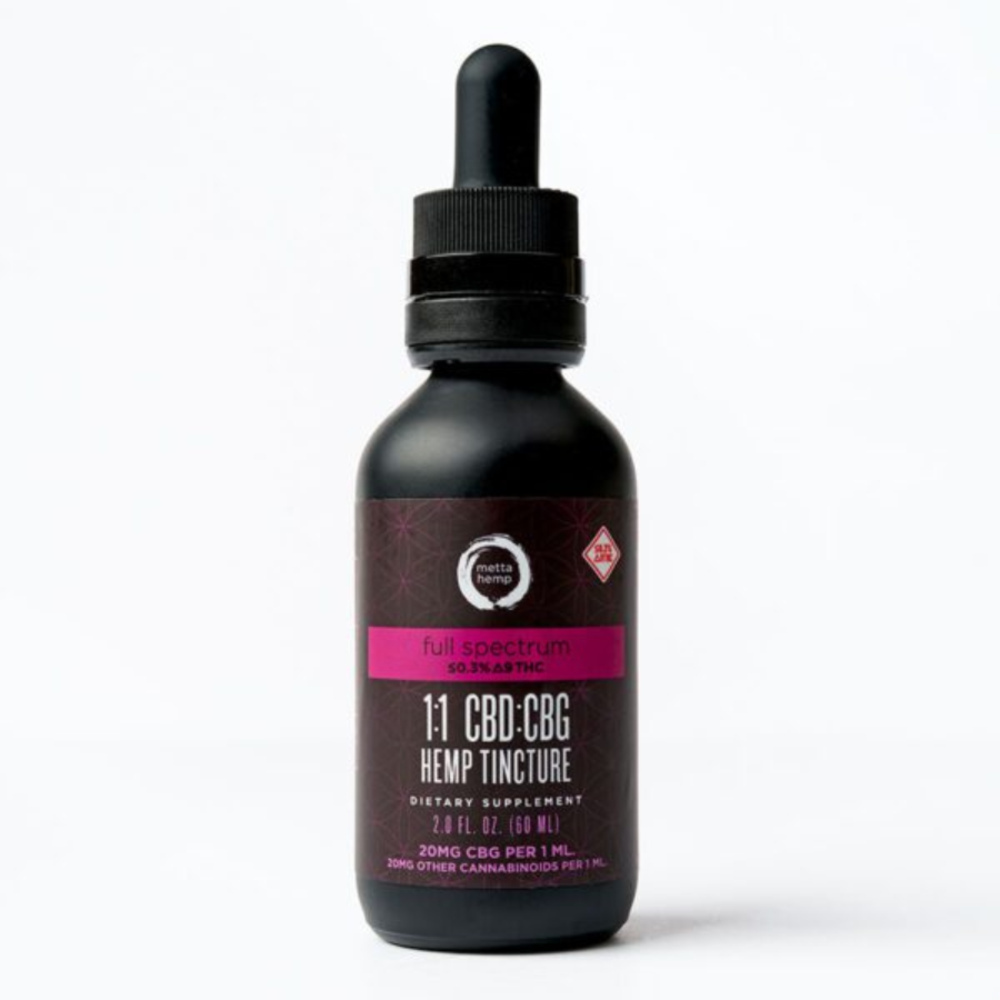 1:1 CBG:CBD Hemp Tincture (1200mg CBG/1200mg CBD)
