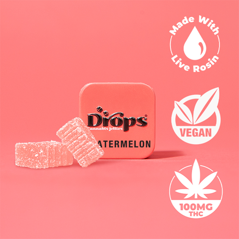 Watermelon - 2pc - River Float - Indica (100mg THC)