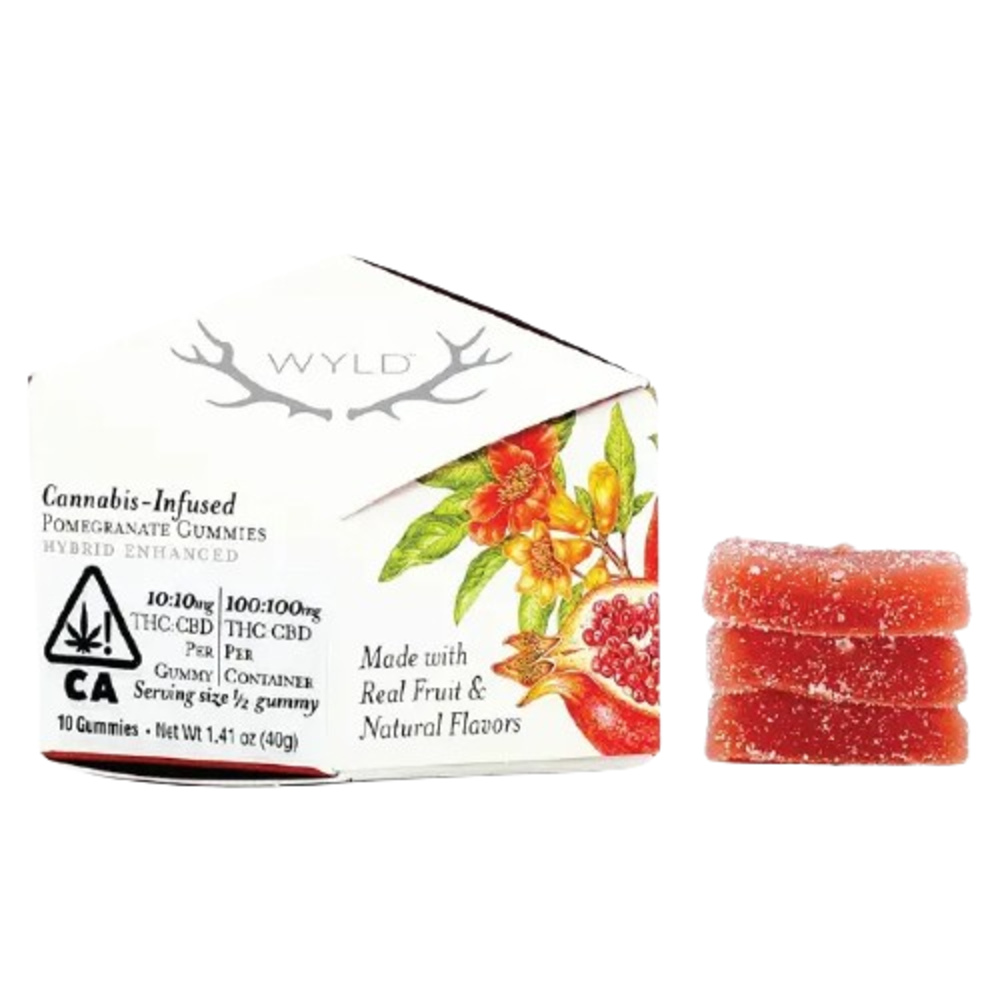Pomegranate 1:1 CBD + Hybrid Enhanced Gummies | 100mg
