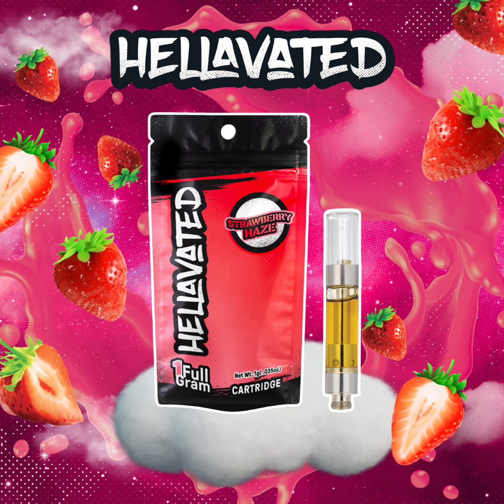 Hellavated  Strawberry Haze Cartridge