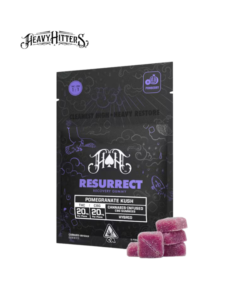 POMEGRANATE KUSH 1:1 THC:CBG 100MG 5 PACK GUMMIES