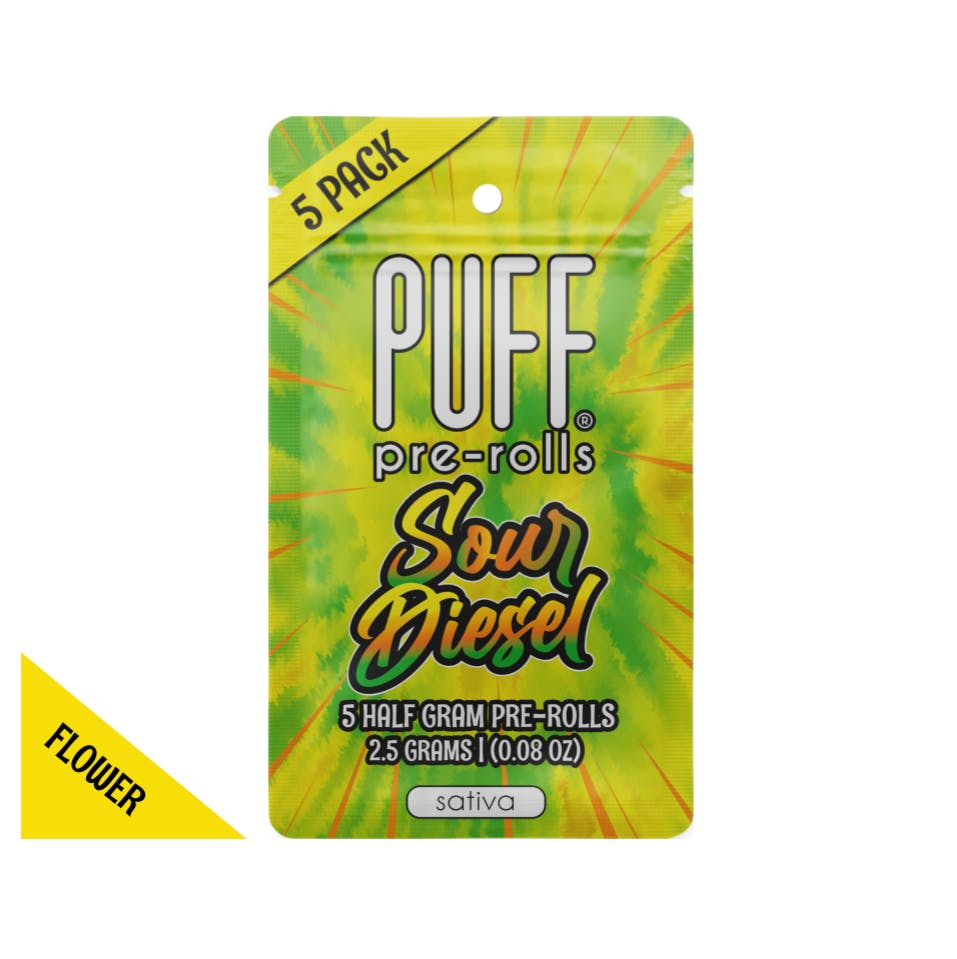 Sour Diesel - Sativa - 5 Pack [2.5g]