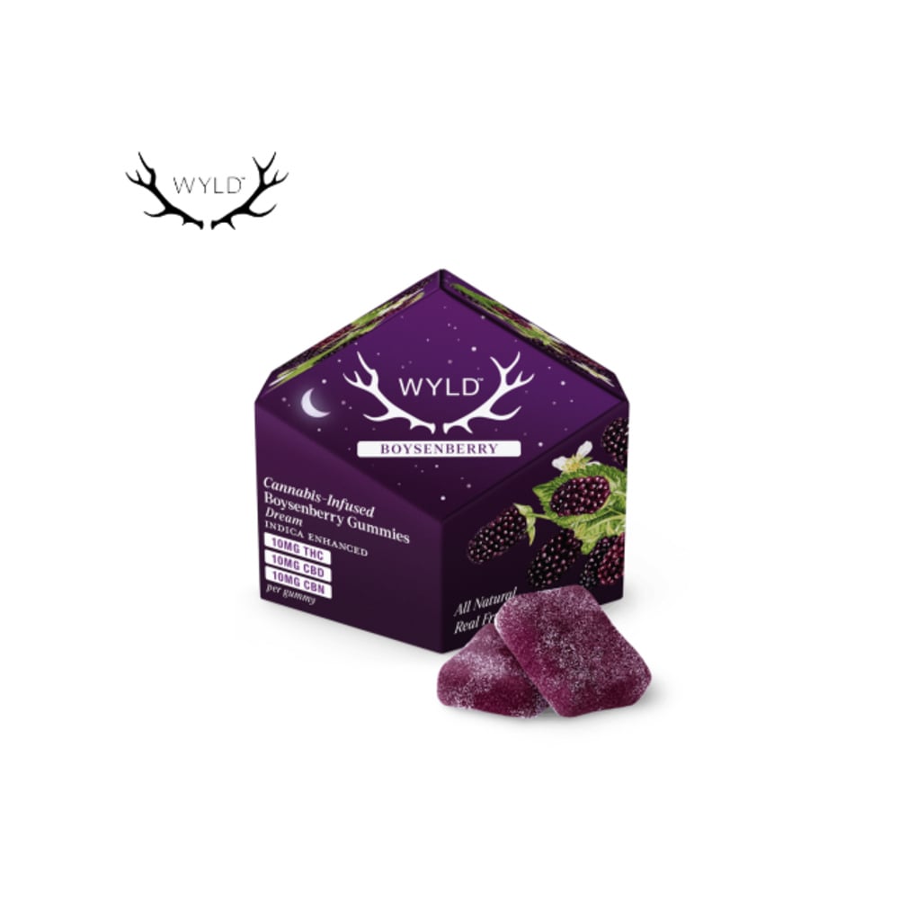 BOYSENBERRY 1:1:1 THC:CBD:CBN 100MG 10 PACK GUMMIES