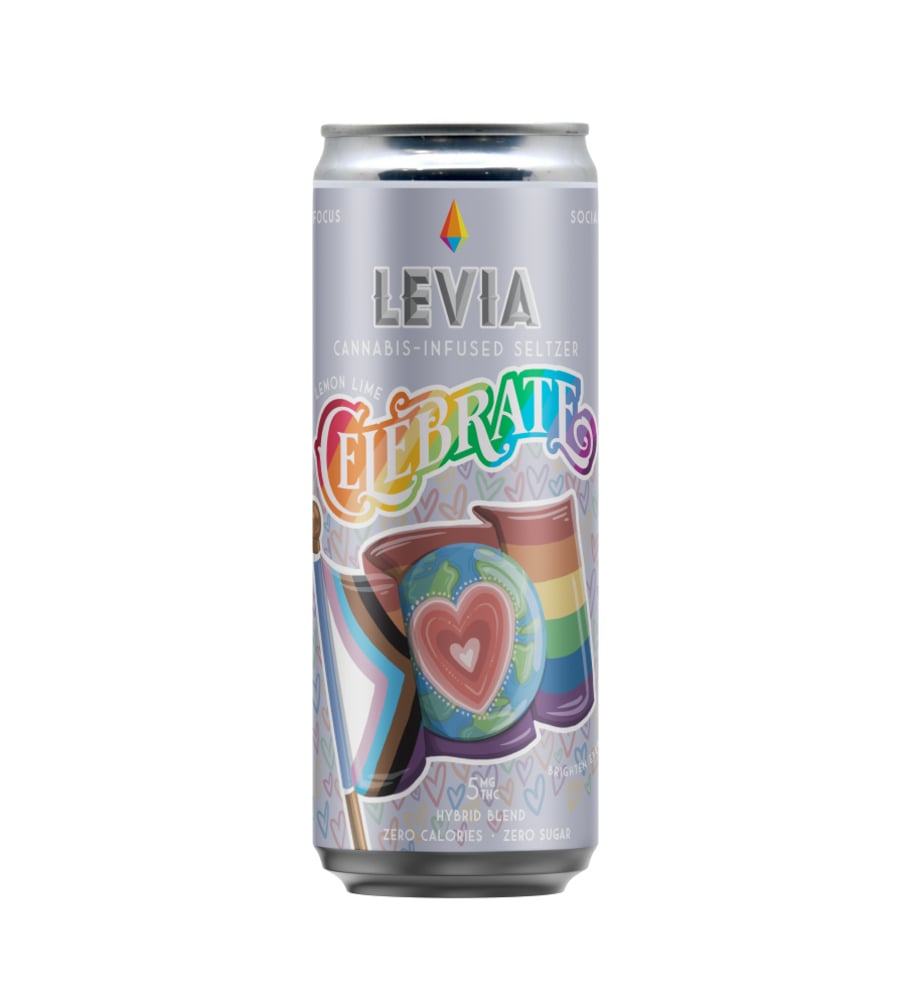 Levia - Pride Celebrate Lemon Lime Hybrid Seltzer 5mg (12oz) product photo