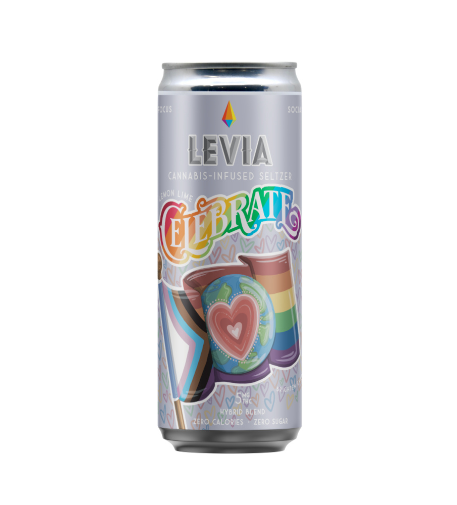 Levia - Pride Celebrate Lemon Lime Hybrid Seltzer 5mg (12oz)