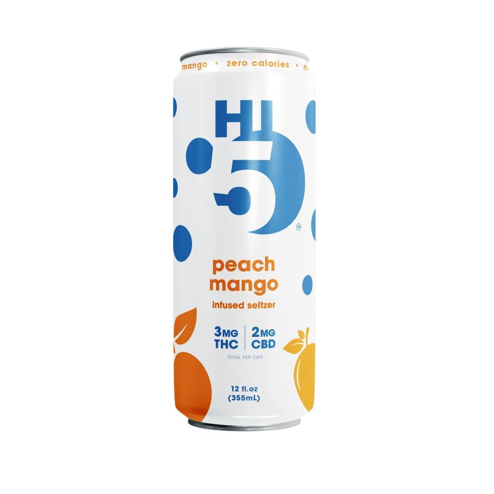 Hi5 - Hemp Derived Peach Mango 12oz (3mg THC 2mg CBD)