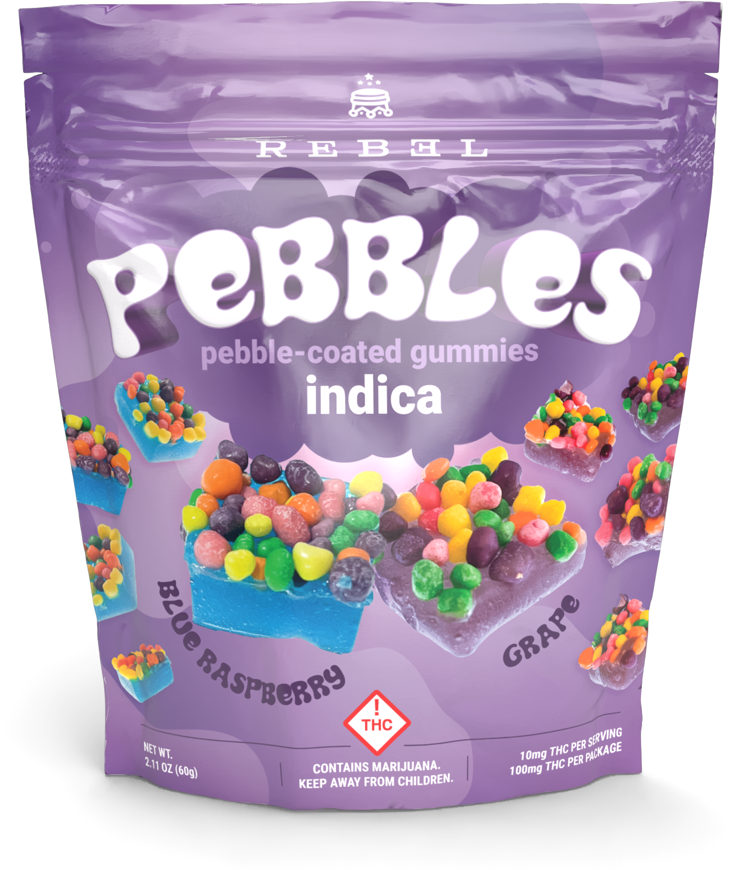 P. Coated Gummy - Indica [10pk] (100mg)