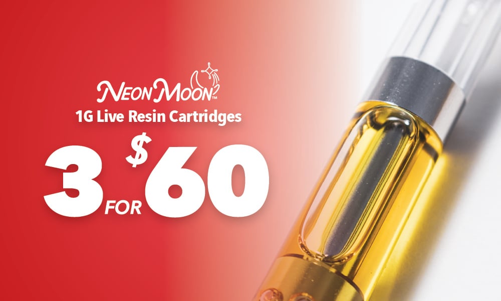 3 for $60 1g LR Cartridges Neon Moon special