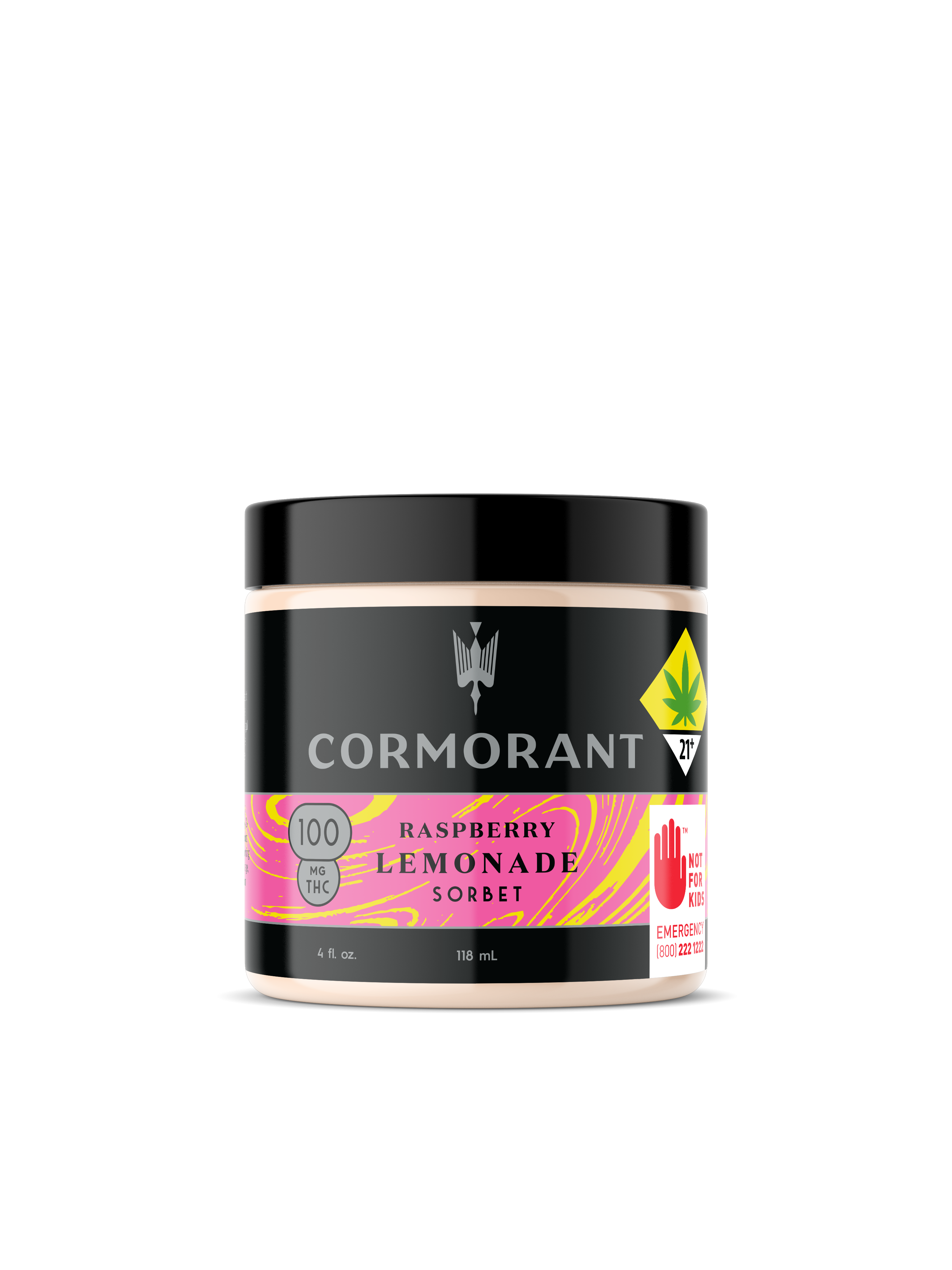 Raspberry Lemonade Sorbet [4oz] (100mg THC)