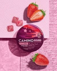 10mg Camino Sours 'Chill' Strawberry Sunset Gummies 100mg THC Total