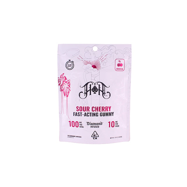 Sour Cherry | Indica - Fast-Acting Gummies - 100mg THC